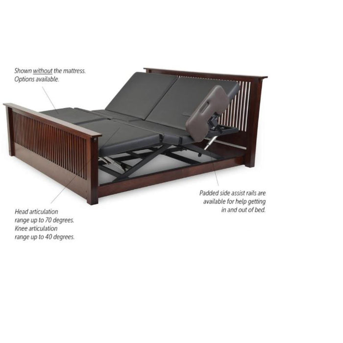 Assured Comfort SIGNATURE Series, Wood High-Low Electric Adjustable Bed