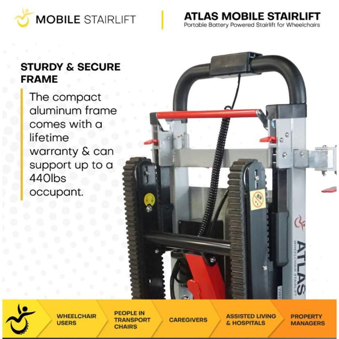 Atlas Stairs Climbing Portable Wheelchair Lift