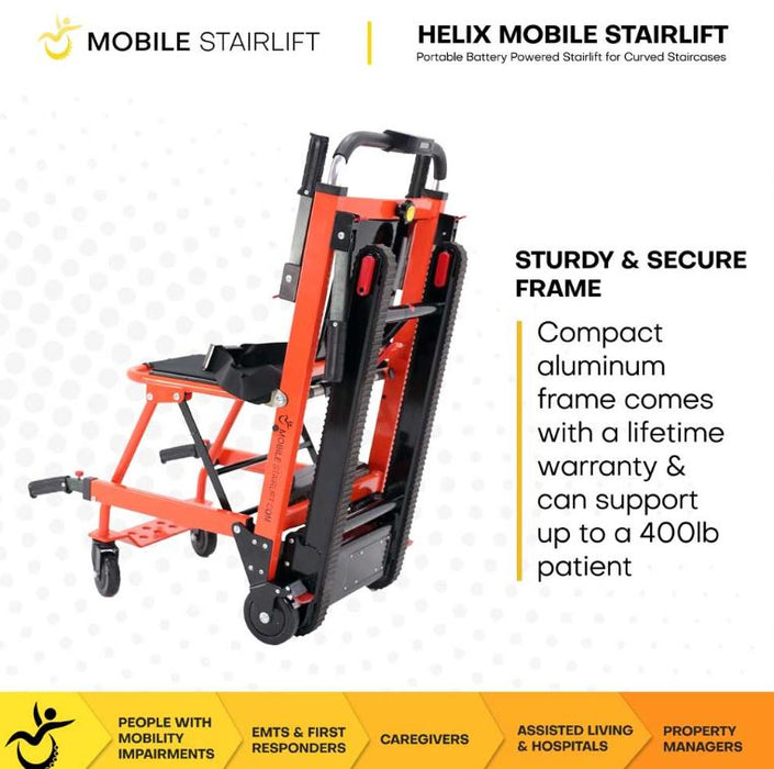 Helix Mobile Stairlift For Circular Stairs